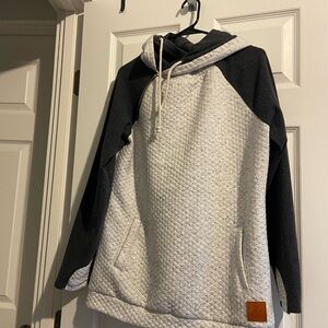 AMPERSAND AVE double hood sweatshirt